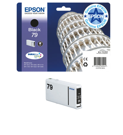Epson Tower of Pisa Singlepack Yellow 79XL DURABrite Ultra Ink