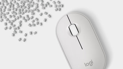 Logitech Pebble 2 M350s mouse Travel Ambidextrous RF Wireless + Bluetooth Optical 4000 DPI