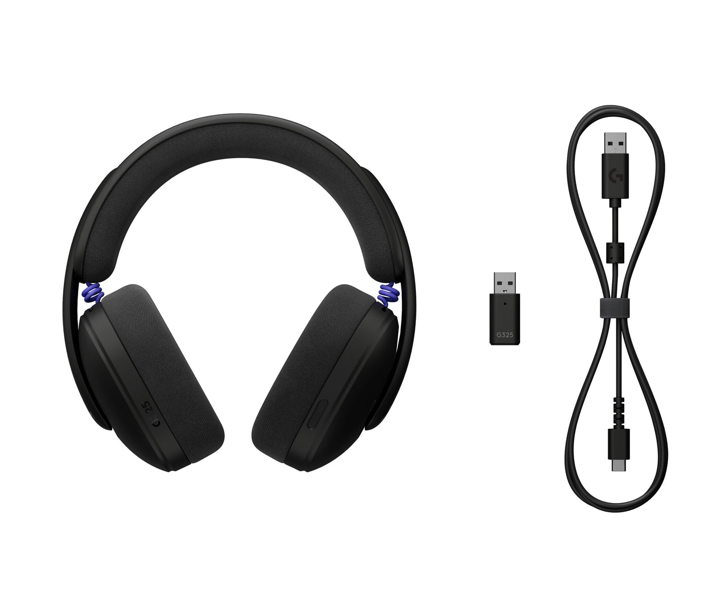 Logitech G G325 LIGHTSPEED Headset Wireless Head-band Gaming USB Type-C Bluetooth Black