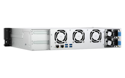 QNAP TS-855EU-RP NAS Rack (2U) Intel Atom® C5125 8 GB DDR4 0 TB QuTS hero Black