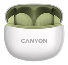 Canyon CNS-TWS5GR headphones/headset Wireless In-ear Calls/Music/Sport/Everyday USB Type-C Bluetooth Green, White
