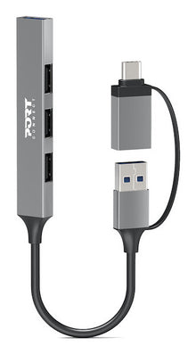 Port Designs 900160 interface hub USB Type-C 5000 Mbit/s Silver