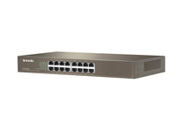 Tenda TEF1016D network switch Unmanaged Fast Ethernet (10/100) Grey