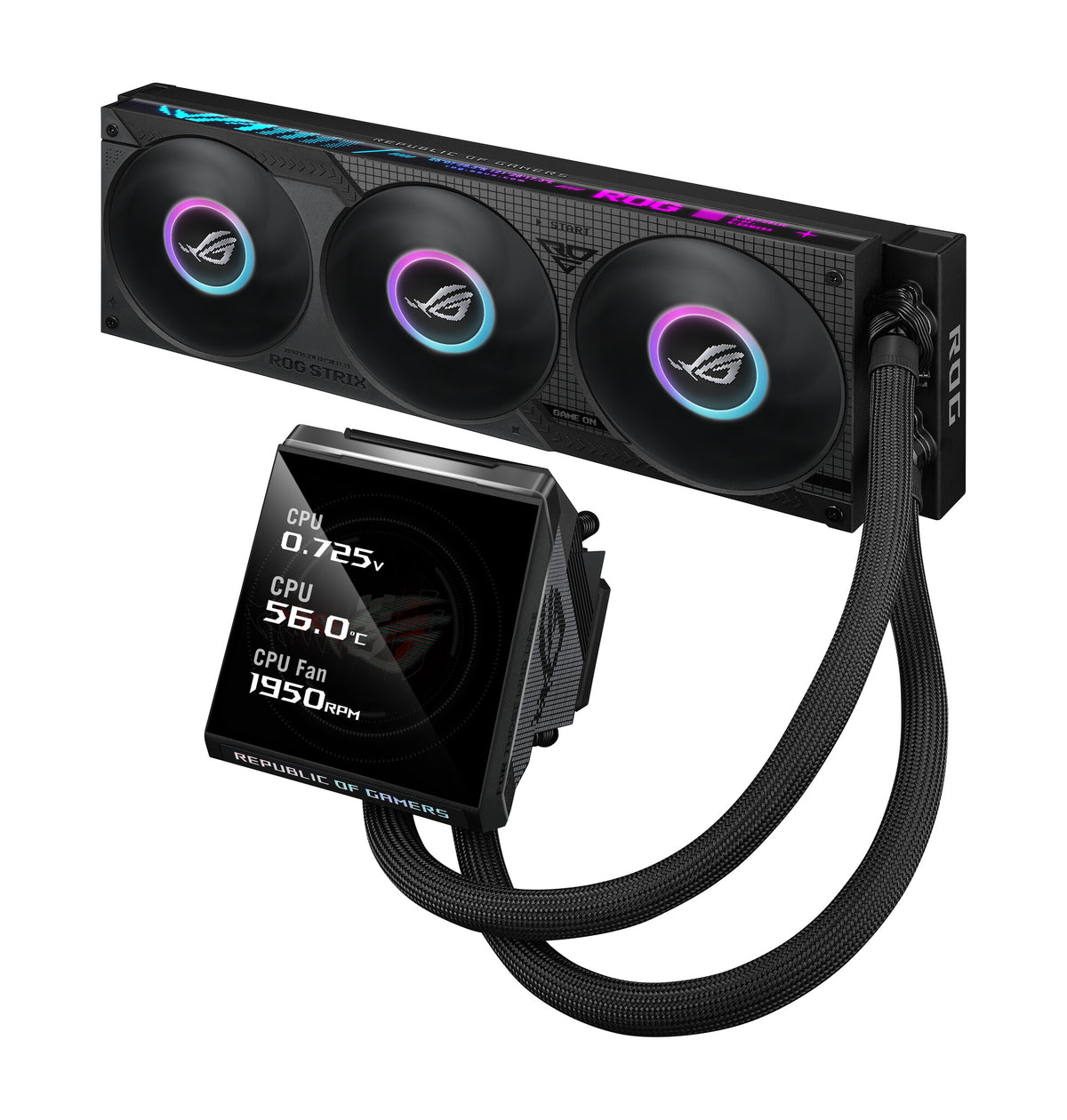 ASUS ROG Strix LC IV 360 ARGB LCD Processor All-in-one liquid cooler 12 cm Black