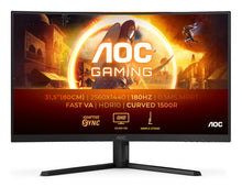 AOC G4 CQ32G4VE computer monitor 80 cm (31.5") 2560 x 1440 pixels Quad HD LCD Black, Grey