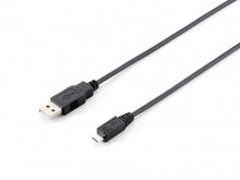 Equip USB 2.0 Type A to Micro-B Cable, 1.0m , Black