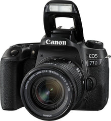 Canon EOS 77D + 18-55mm F4.0-5.6 IS STM SLR Camera Kit 24.2 MP CMOS 6000 x 4000 pixels Black