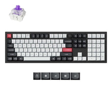 Keychron Q6 HE QMK keyboard Universal USB + RF Wireless + Bluetooth QWERTY White
