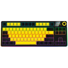 LORGAR KBP70TKLW, Wireless TKL Mechanical Gaming Keyboard Pro, Black/yellow, EN layout
