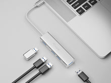 Equip USB-C to 4-port USB 3.0 Hubs