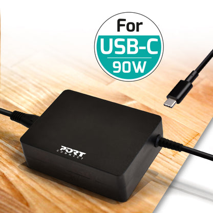 Port Designs 900098 power adapter/inverter Indoor 90 W Black