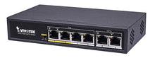 VIVOTEK AW-FET-060C-065 network switch Fast Ethernet (10/100) Power over Ethernet (PoE) Black