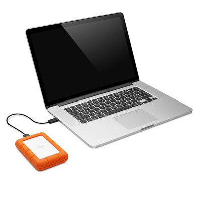LaCie Rugged Mini external hard drive 2 TB 5400 RPM Micro-USB B 3.2 Gen 1 (3.1 Gen 1) Orange, Silver