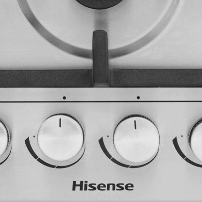 Hisense HHU60GAGR hob Stainless steel Built-in 60 cm Gas 4 zone(s)