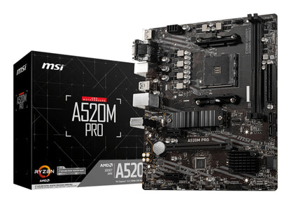 MSI A520M-PRO AMD AM4 MATX Gaming Motherboard