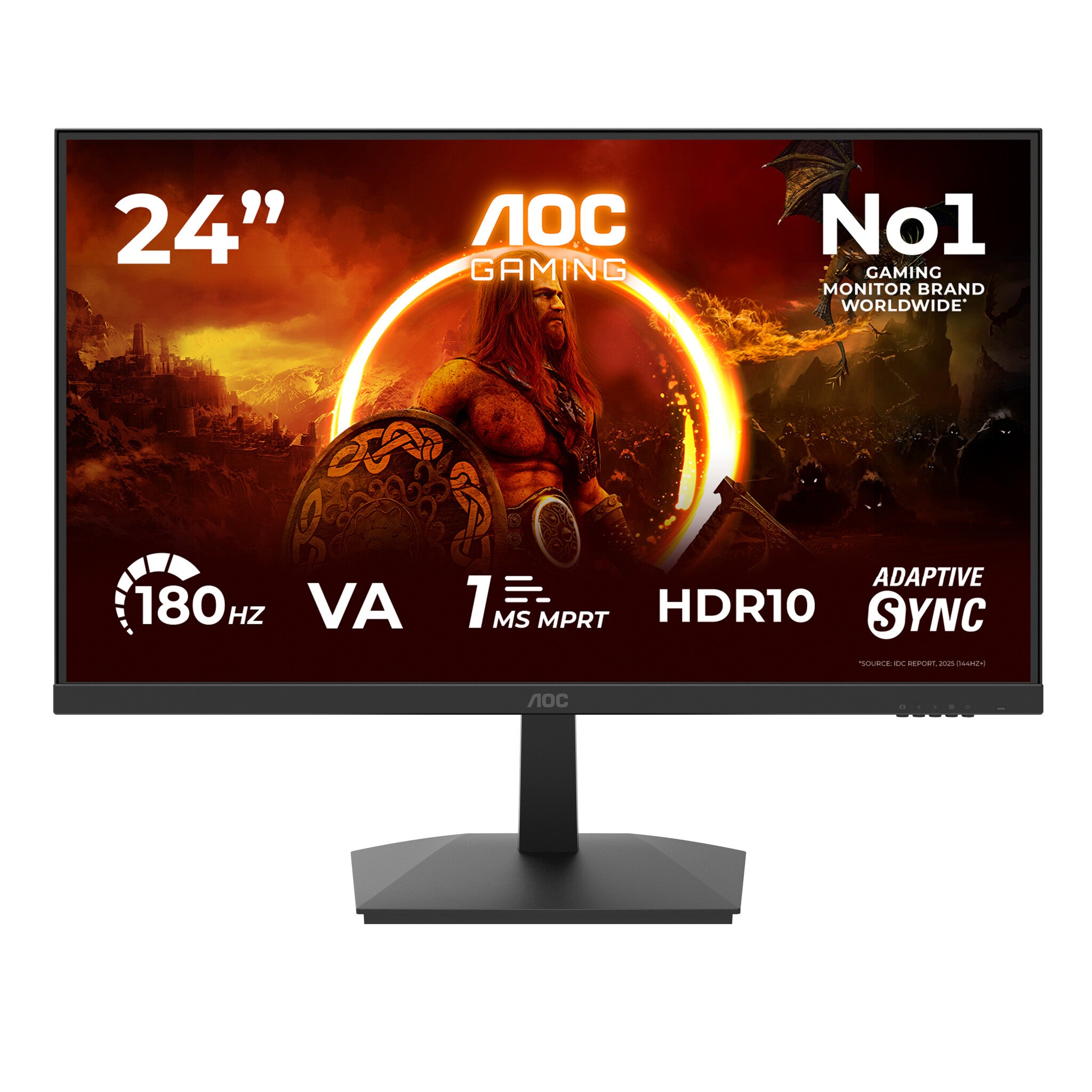 AOC G1 24G15N computer monitor 60.5 cm (23.8") 1920 x 1080 pixels Full HD LCD Black