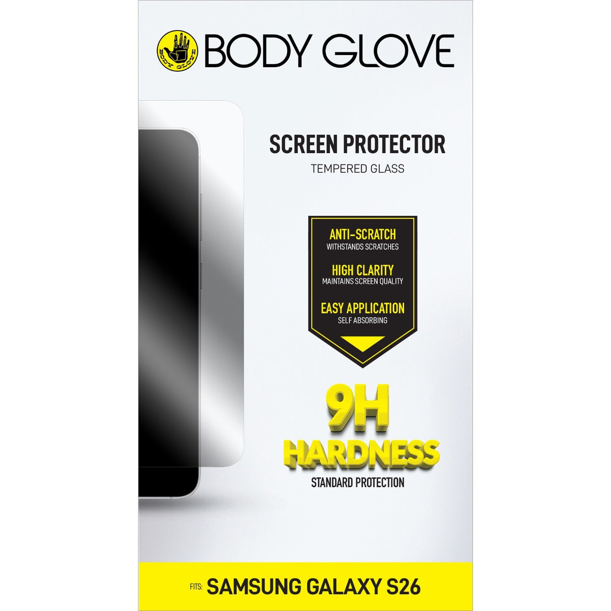 Bodyglove Body Glove Tempered Glass Screen Protector - Samsung Galaxy S26 - Clear
