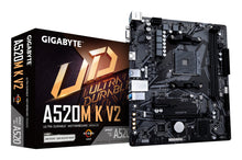 GIGABYTE A520M K V2 Motherboard - Supports AMD Ryzen 5000 Series AM4 CPUs, up to 5100MHz DDR4 (OC), PCIe Gen3 x4 M.2, GbE LAN, USB 3.2 Gen 1