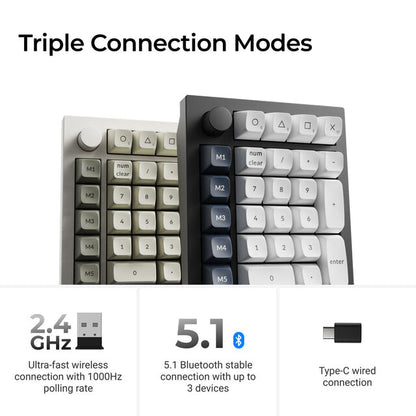 Keychron Q0 Max numeric keypad Universal Bluetooth/USB/RF Wireless Black