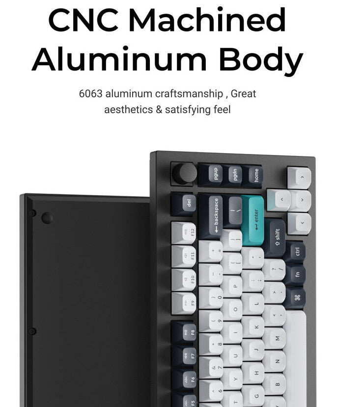 Keychron Q1 Max keyboard Gaming USB + RF Wireless + Bluetooth QWERTY Black, Cyan, Dark Blue, White