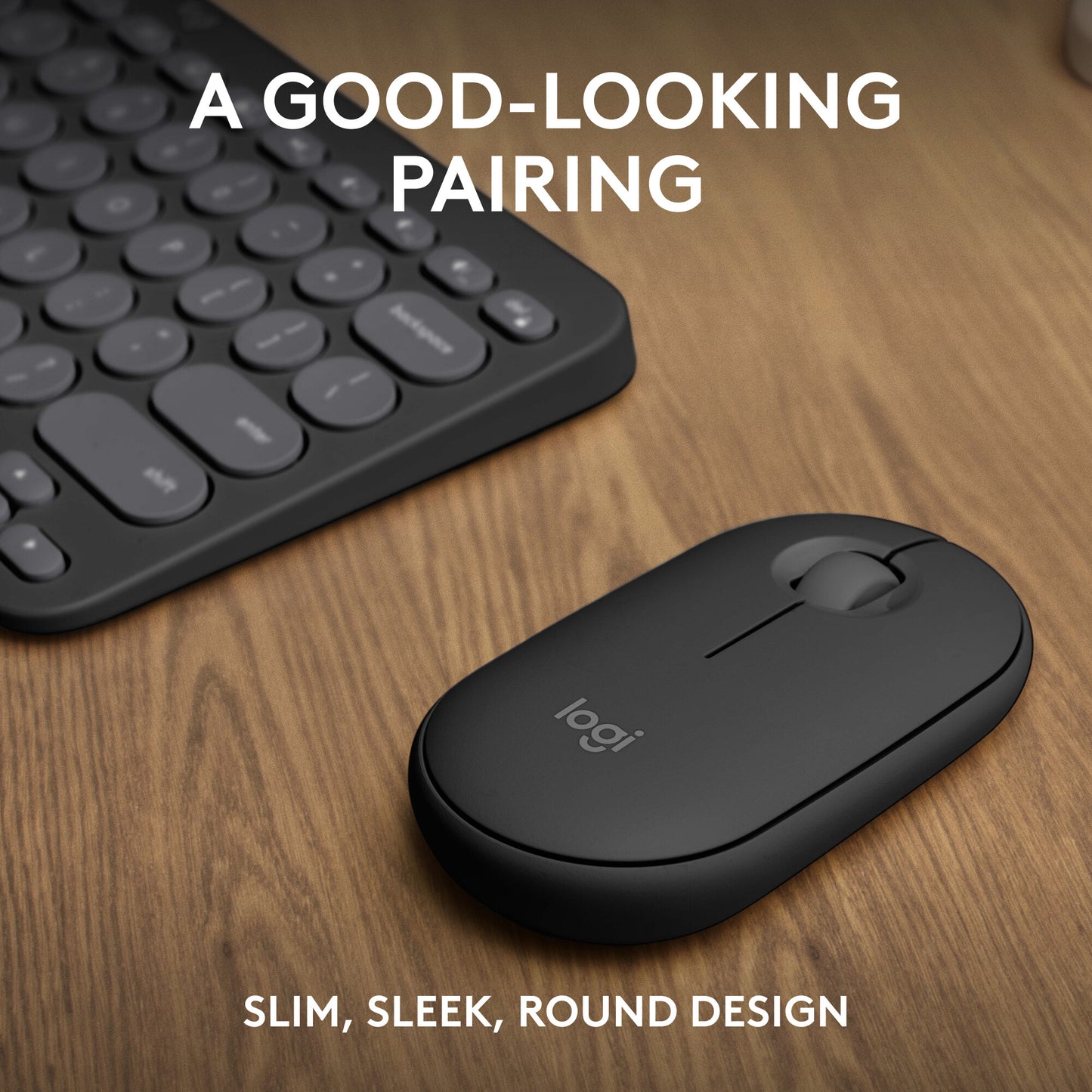 Logitech 920-012239 keyboard Mouse included Universal RF Wireless + Bluetooth QWERTY US International Graphite