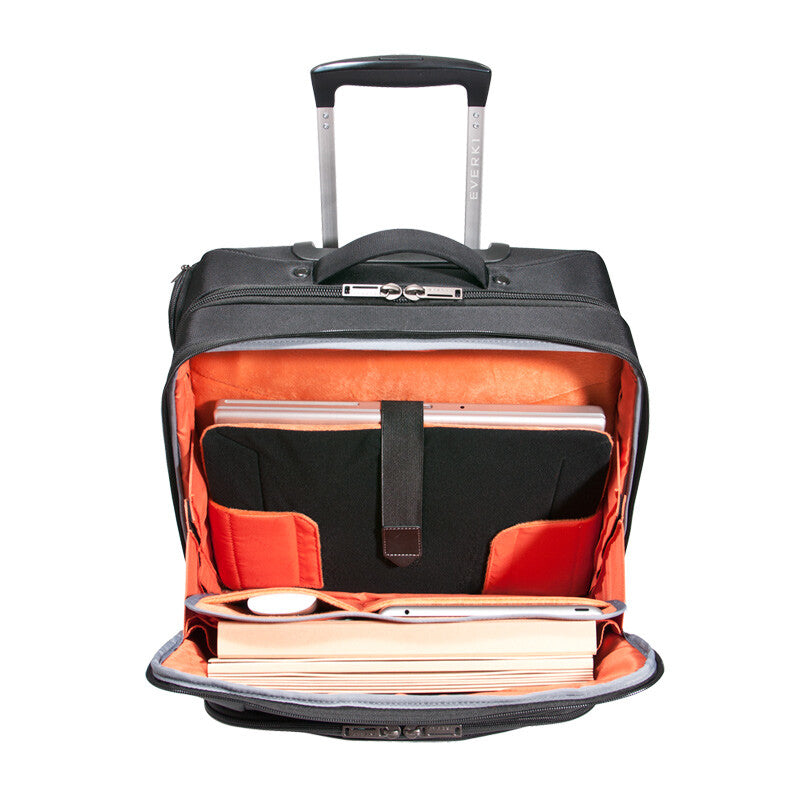 Everki EKB440 laptop case 40.6 cm (16") Trolley case Black, Orange