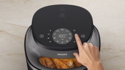 Philips 3000 series NA331/00 fryer Single 6.2 L Stand-alone 1700 W Hot air fryer Black, Silver