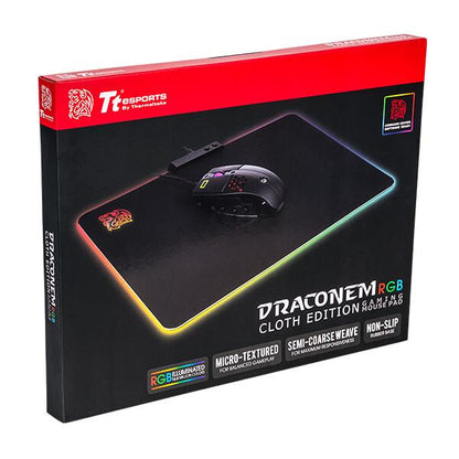 Thermaltake MP-DCM-RGBSMS-01 mouse pad Gaming mouse pad Black