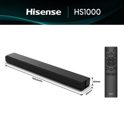 Hisense HS1000 Black 2.0 channels 120 W