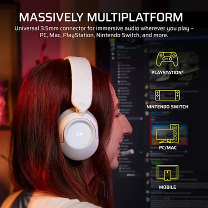 Corsair HS35 v3 Headset Wired Head-band Gaming White