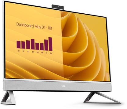 DELL EC27250 Intel® Core™ i5 i5-1334U 68.6 cm (27") 1920 x 1080 pixels All-in-One PC 16 GB DDR5-SDRAM 512 GB SSD Windows 11 Home Wi-Fi 6E (802.11ax) Pearl, White