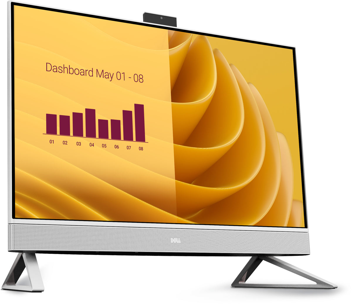 DELL EC27250 Intel Core 7 150U 68.6 cm (27") 1920 x 1080 pixels Touchscreen All-in-One PC 32 GB DDR5-SDRAM 1 TB SSD Windows 11 Home Wi-Fi 6E (802.11ax) Pearl, White