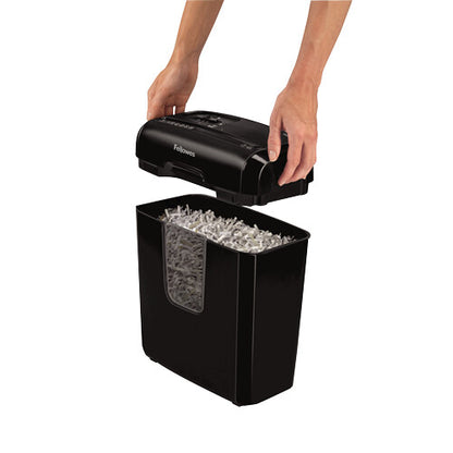 Fellowes Powershred 6C paper shredder Cross shredding 22 cm Black
