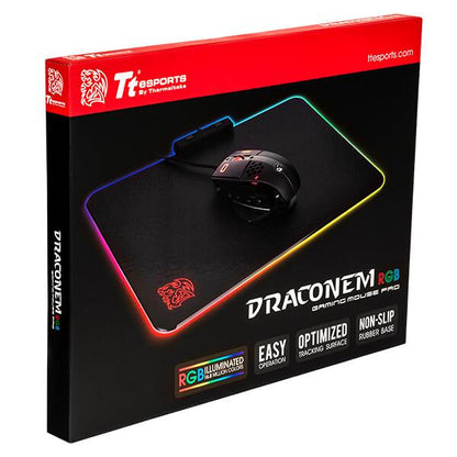 Tt eSPORTS Draconem RGB Gaming mouse pad Black