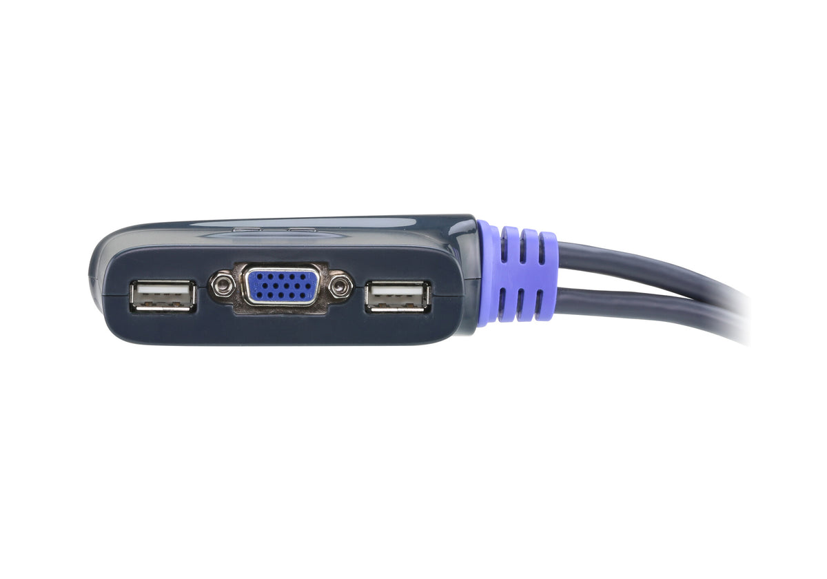 ATEN 2-Port USB KVM switch Blue