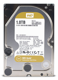 Western Digital Gold internal hard drive 1 TB 7200 RPM 128 MB 3.5" Serial ATA III