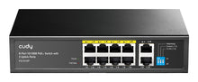 Cudy FS1010P network switch Unmanaged Fast Ethernet (10/100) Power over Ethernet (PoE) Black