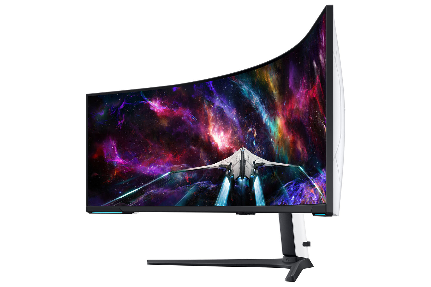 Samsung G95NC computer monitor 144.8 cm (57") 7680 x 2160 pixels Dual UHD LED Black, White
