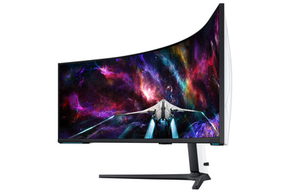 Samsung G95NC computer monitor 144.8 cm (57") 7680 x 2160 pixels Dual UHD LED Black, White