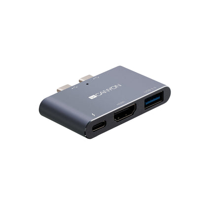Canyon CNS-TDS01DG laptop dock/port replicator Grey