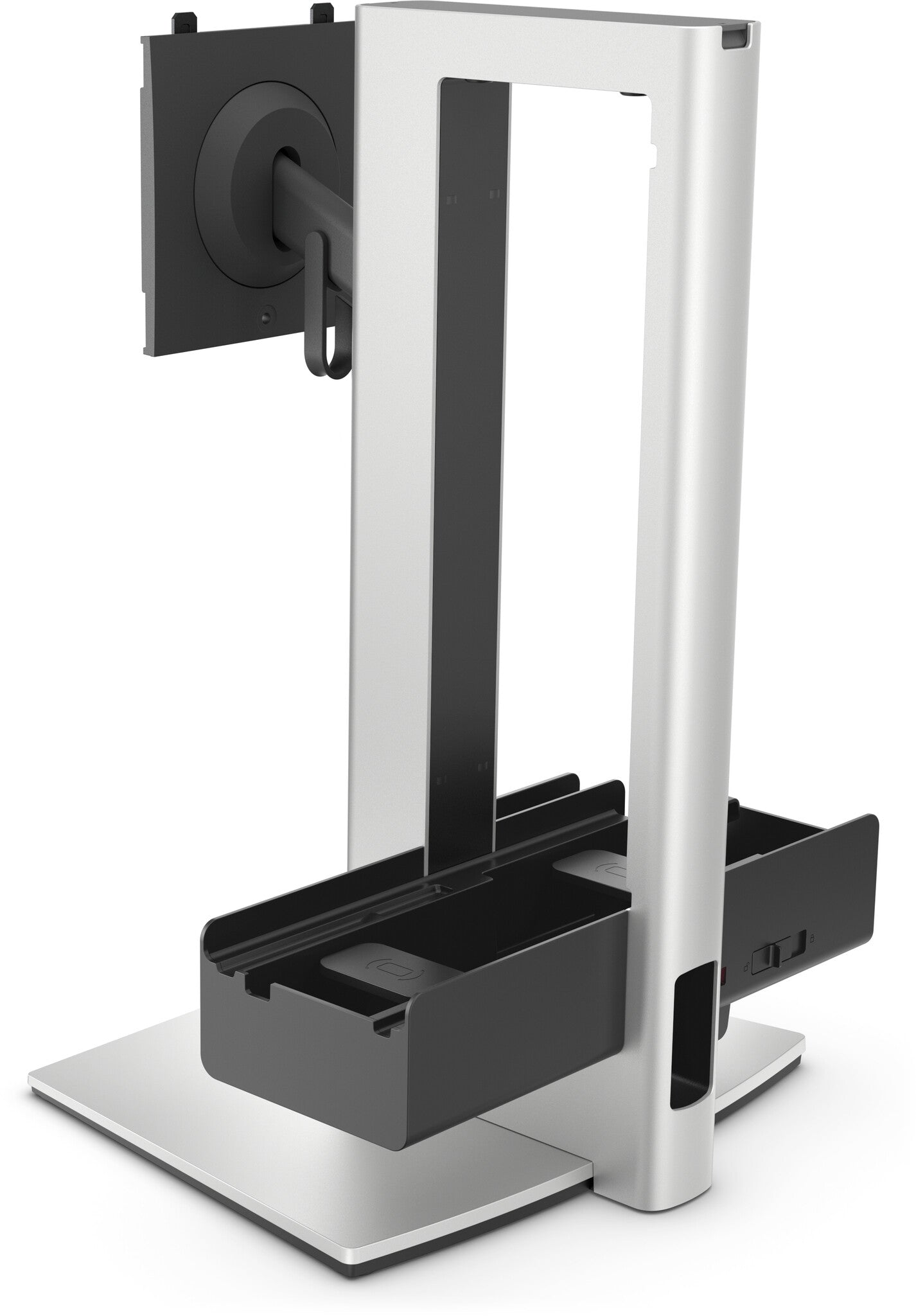 DELL Pro Slim OSS25 68.6 cm (27") Desk Black, Silver