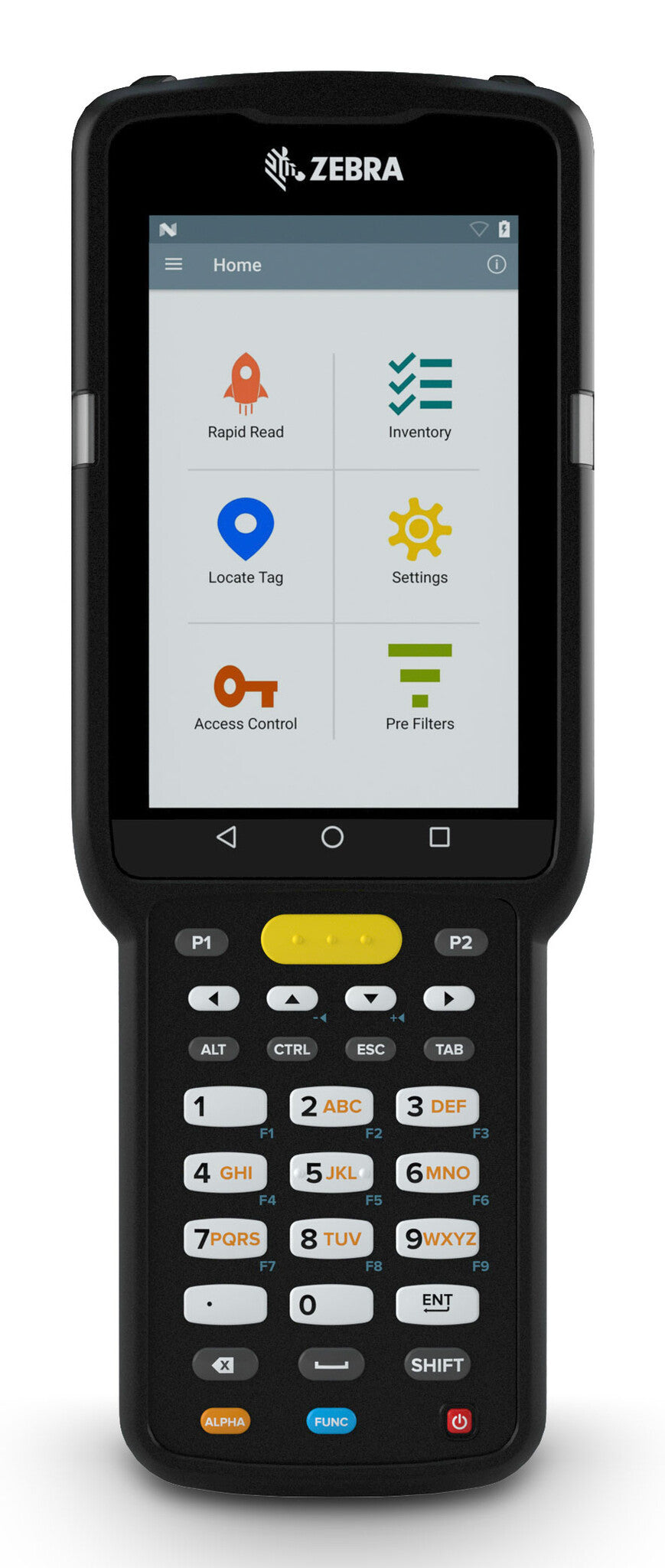 Zebra MC3390xR handheld mobile computer 10.2 cm (4") 800 x 480 pixels Touchscreen 743 g Black