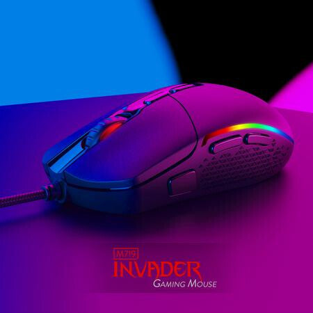REDRAGON M719 INVADER mouse Gaming Ambidextrous USB Type-A Optical 10000 DPI