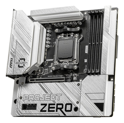 MSI B650M PROJECT ZERO motherboard AMD B650 Socket AM5 micro ATX