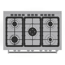 Hisense HFS90GA5EBL cooker Freestanding cooker Electric Gas Black, Silver