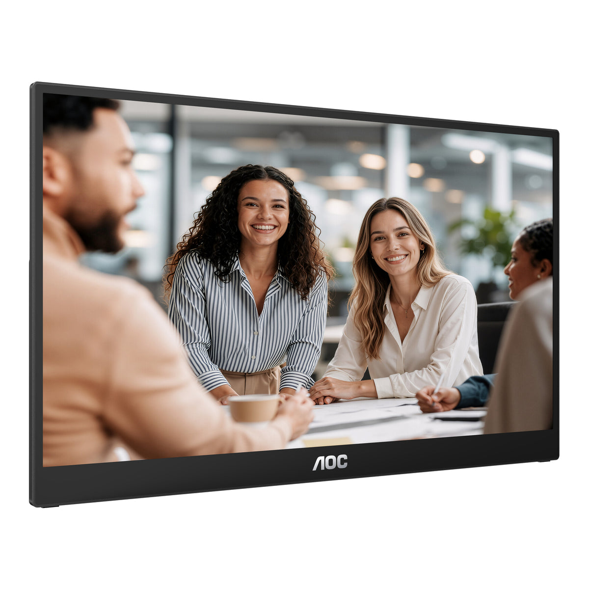 AOC 16T3FE portable TV/monitor Portable monitor Black 39.6 cm (15.6") LED 1920 x 1080 pixels