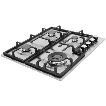 Hisense HHU60GAGR hob Stainless steel Built-in 60 cm Gas 4 zone(s)