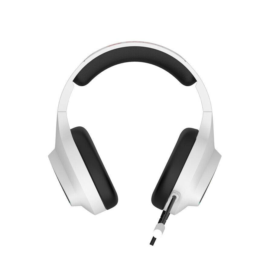 Canyon Shadder GH-6, RGB aidimams ausin?s with Mikrofonas, Mikrofonas frequency response: 20HZ~20KHZ, ABS+ PU leather, USB*1*3.5MM jack kitukas, 2.0M PVC kabelis, weight: 300g, Baltas