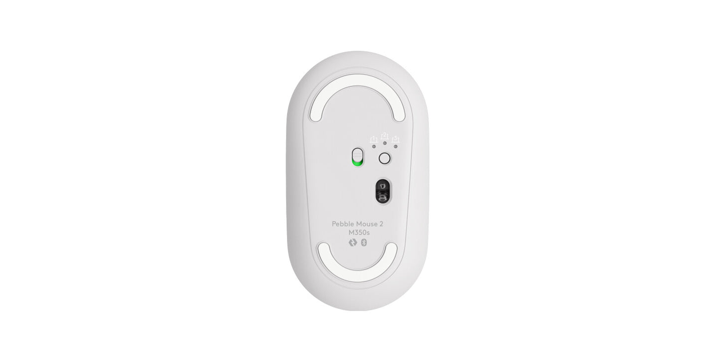 Logitech 920-012240 keyboard Mouse included Universal RF Wireless + Bluetooth QWERTY US International White