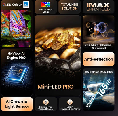 Hisense U7Q PRO 85U7Q PRO 2.16 m (85") 4K Ultra HD Smart TV Wi-Fi Black 500 cd/m²